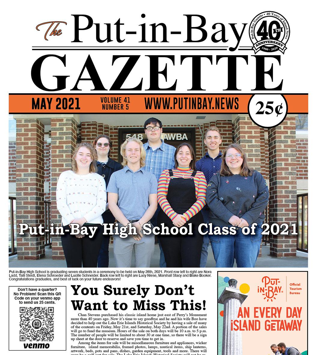 May 2021 Gazette - Garage Sale, Lighthouse Tours, and the Seawall - Put